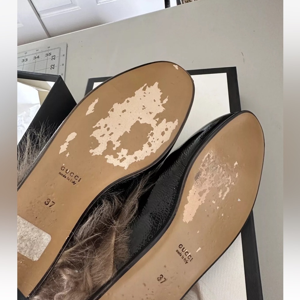 Gucci Princetown patent leather